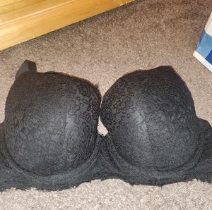 Aerie black lace push up bra